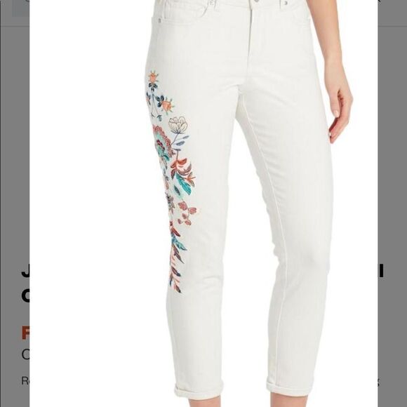 Jessica Simpson Embroidered Jeans - Size 27 - Picture 1 of 7